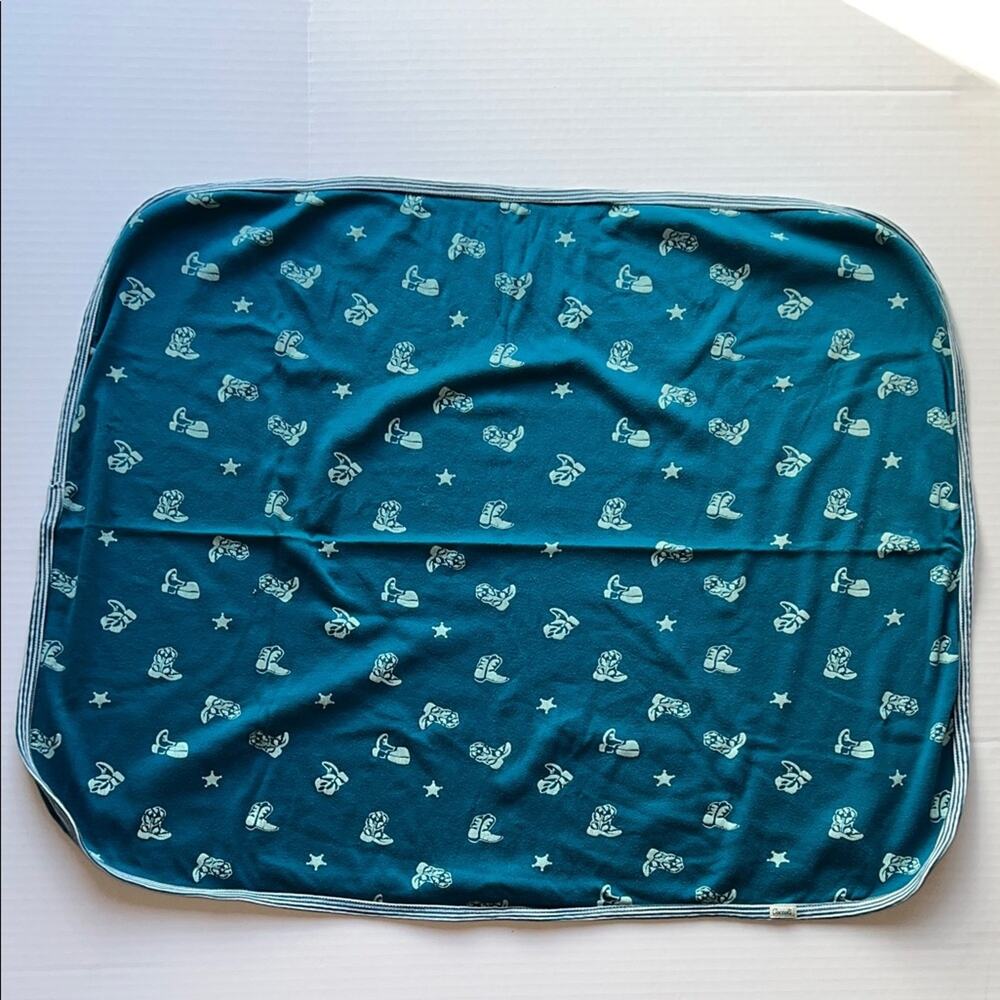 Coccoli Kid's Cotton Baby Blanket - Cowboy Boots Print